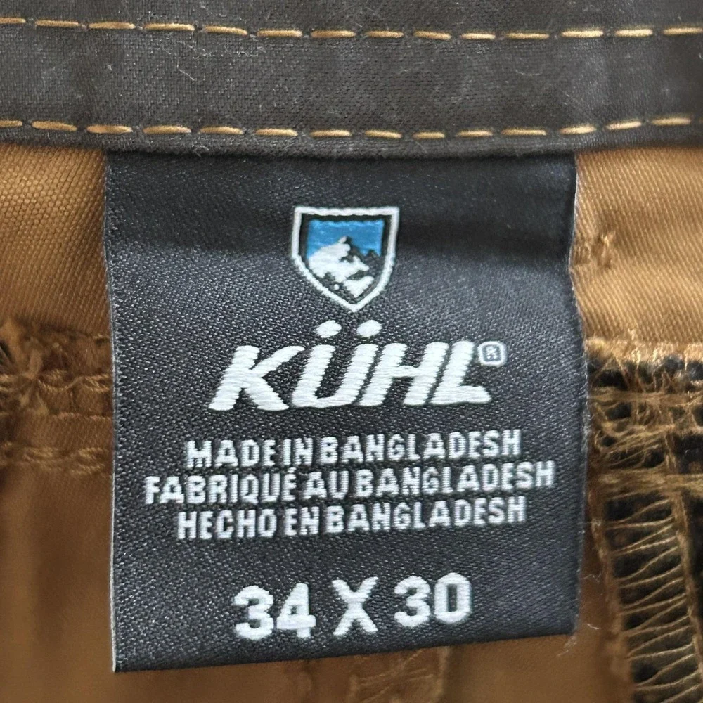 Kuhl Renegade Pants Mens 34x30 Brown Hiking Trail Stretch Outdoor Nylon - Picture 3 of 16